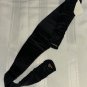 Beaded Cummerbund Waist Belt Hook Closure Vintage 80s Copper Glass Black Satin