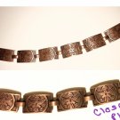 Fred Harvey Era Copper Knifewing Kachina Link Bracelet Bell Trading Vintage 50s