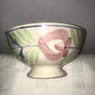 Antique Pottery Bowl Classic French Deco Rose Staffordshire Pastel TurnO Century