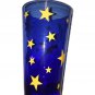 Vintage Mickey Mouse Cobalt Blue Drinking Glass Stars Moon Fantasia 16oz Tumbler