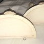 2 Vintage Wall Sconce Shelf Feather Design Display Pink Cream Romantic Chic 1940