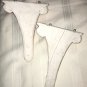 2 Vintage Wall Sconce Shelf Feather Design Display Pink Cream Romantic Chic 1940