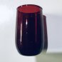 13 Drinking Glasses Red Royal Ruby Anchor Hocking Holiday Christmas Mid Century