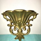 Vintage Syroco Gold Wall Pocket Planter Floral Arrangement MCM Hollywood Regency