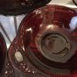 Ruby Red Glass CORONATION Serving Berry Bowls Set 6pc Vintage Mid Century Dining