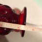 Vintage Moon & Stars Ruby Red LG Wright #44-41 Footed Tumbler Juice 2 pc Perfect