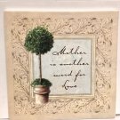 Vintage Tile Trivet Mother Another Word for Love Topiary DIY UpCycle Art Decor