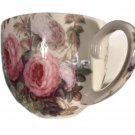 Vintage Victoria Albert Museum Fine China Coffee Tea Cup Romantic Roses Chic