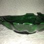Vintage Green Dish Clam Shell Anchor Hocking Forest Emerald Mid Century Charm