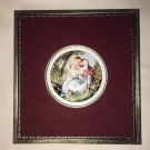 Vintage Tin Box Metal Velvet Top Storage Crafts Greeting Cards Jewelry Letters