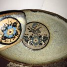 Set 2 Pc Hand Made Netzi Tonala Stoneware Pottery Tray & Bowl Mexico Chips Salsa