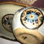 Set 2 Pc Hand Made Netzi Tonala Stoneware Pottery Tray & Bowl Mexico Chips Salsa