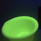 Vintage Bowl UV Glo Uranium Glass Fenton for Hamilton Beach 7" Custard Racine WI