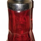 Vintage Viking Georgian Ruby Red Shaker 6920 MCM 1977 - 78 Retro Early American