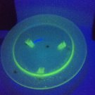 Uranium Glo Bowl Depression US Glass Green Rose Thorn Donna Rim Vintag Very RARE