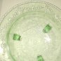Uranium Glo Bowl Depression US Glass Green Rose Thorn Donna Rim Vintag Very RARE