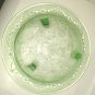 Uranium Glo Bowl Depression US Glass Green Rose Thorn Donna Rim Vintag Very RARE