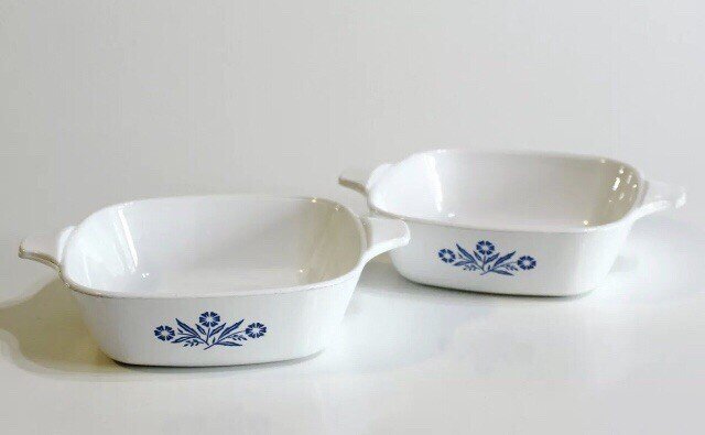 Corning Ware Cornflower Blue Baking Dish Petite Pan P 41 Before Microwave RARE
