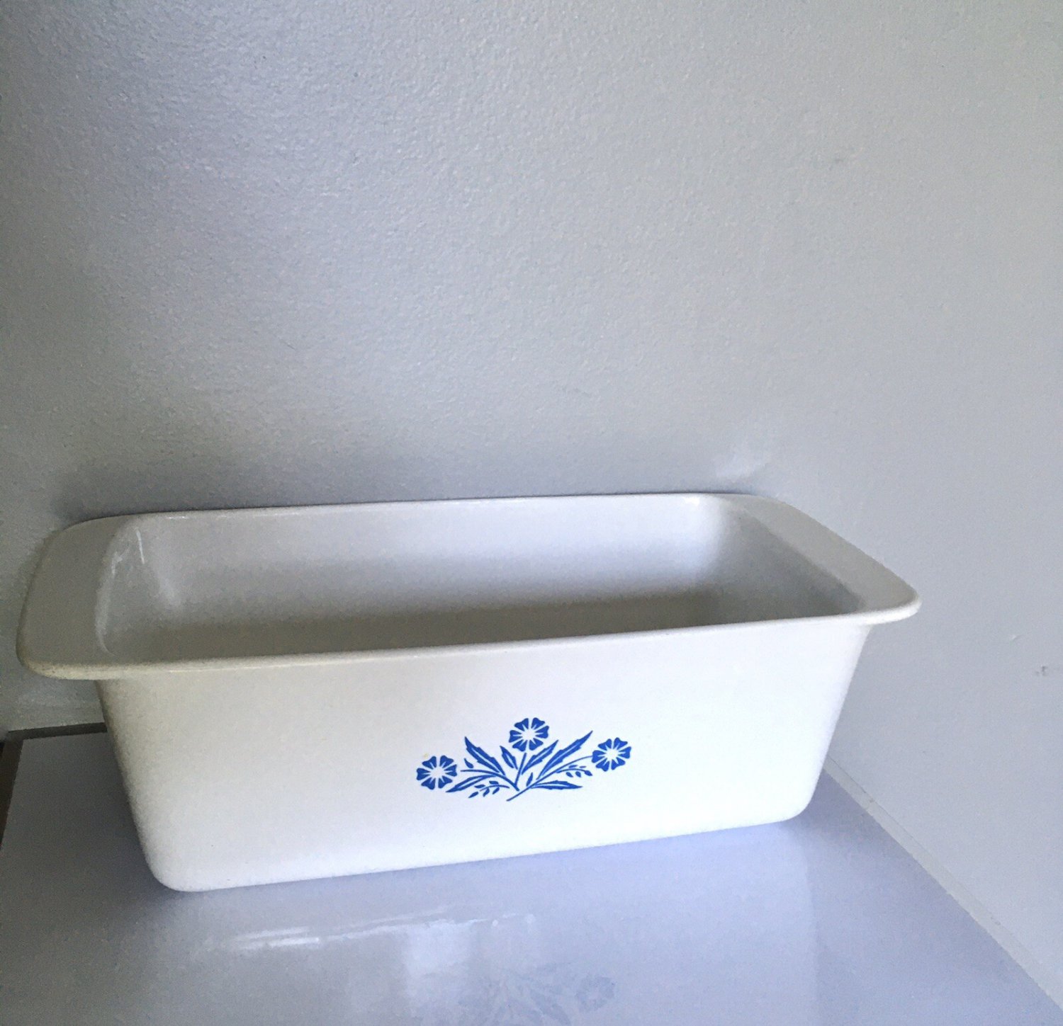 Vintage Corning Ware Blue Cornflower Bread Meat Loaf Casserole Pan P-315 9x5x3