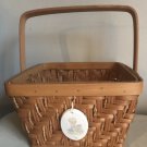 Precious Moments Woven Basket Dbl Handle Ceramic Image Collectors Club 2003 Nice
