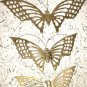 MCM Butterfly Decor Home Interior HOMCO Brass Metal Vintage Butterflies DIY 3pc
