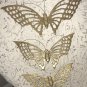 MCM Butterfly Decor Home Interior HOMCO Brass Metal Vintage Butterflies DIY 3pc