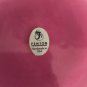 Fenton Pink Cased Glass Wave Crest Powder Box Candy Orig Label BOTTOM ONLY Nice