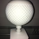 Vintage Westmorland Milk Glass Ivy Flower Ball Farm House Cottage Chic MCM Hobna