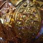 RARE LE Smith Candle Holder McKee Mold Vintage Amber Carnival Glass Glentec L@@K
