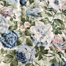 Atelier Cotton Fabric Blue Cabbage Roses Floral Romantic Chic UpCycle DIY Jacket