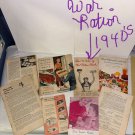 Vtg Cookbooks Recipe Booklets Bake By Ration Book WW2 40s Pamphlets Advertising