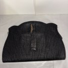 Vintage Clutch Hand Bag 1920s Textured Design Leather w Coin Purse Flapper Era
