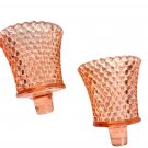Vintage Pink PEG Votive Candle Holder Hobnail Romantic Chic Cottage HOMCO Retro