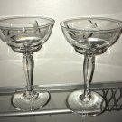 Vintage Champagne Glasses Retro Wedding Toast Elegant Chic Crystal 2