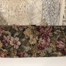 Vintage Clutch Bag Handbag Floral Tapestry 50s Purse Mid Century Mad Men Classic