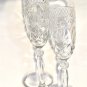 Retro Wedding Toast Glasses Elegant Vintage Crystal Design Flute Romantic 2 pcs