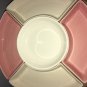 Vintage Party Tray Rotating Mid Century Pink 50s California Pottery Snack Veggie