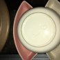Vintage Party Tray Rotating Mid Century Pink 50s California Pottery Snack Veggie