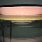 Vintage Party Tray Rotating Mid Century Pink 50s California Pottery Snack Veggie