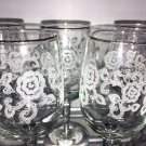 Vintage Wine Glasses Retro Roses Elegant Romantic Chic Wedding Bridal Toast Nice Vintage Wine Glasses Retro Roses Elegant Romantic Chic Wedding Bridal Toast Nice