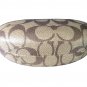 REAL COACH Case SUNGLASSES Brown Tan Designer Retro Smoke Free Clean LARGE Size