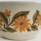 Vintage Bowl Bake Serve MCM Stoneware Large Farm Country Capri Daisy Mixing RARE