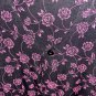 Cardigan Cami Top Combo Pink Roses on Black Romantic Chic Plus 58â Bust 4X / 5X