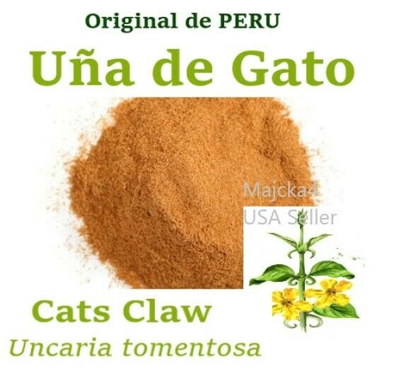 Una de Gato U&Atilde;&plusmn;a de Gato 1 oz Molido Hierbas de Peru Cats Claw powder