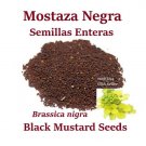 MOSTAZA NEGRA entera 4 oz Hierbas BLACK MUSTARD SEEDS Brassica nigra herbs