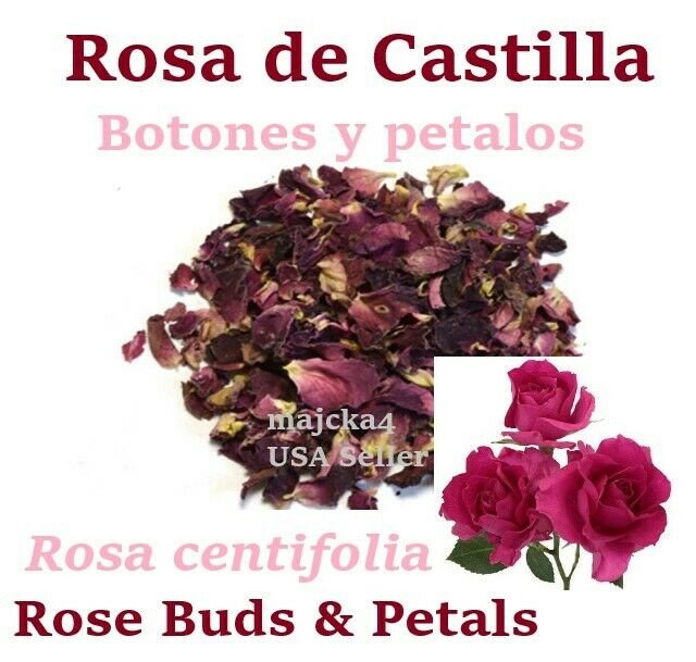 Rosa de castilla Rosa de Castillo 1 LIBRA Rose Buds petal Rosa centifolia 16 oz