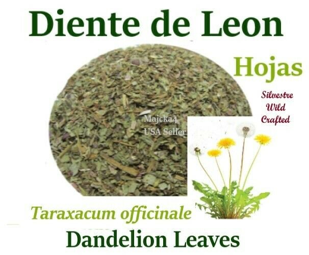 Diente de leon hoja 6 bolsas Hierbas dandelion leaf 6 bags 4 oz Herbs