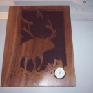 Wooden Elk Mini Clock