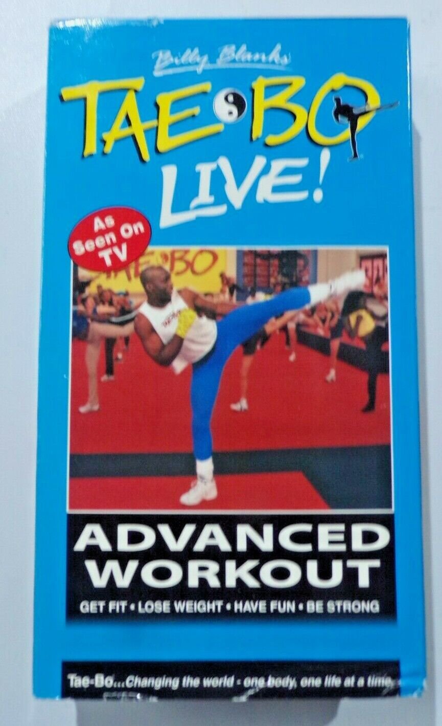 Tae Bo Live Advanced Workout Billy Blanks VHS