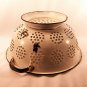 Vintage White Enamelware Colander